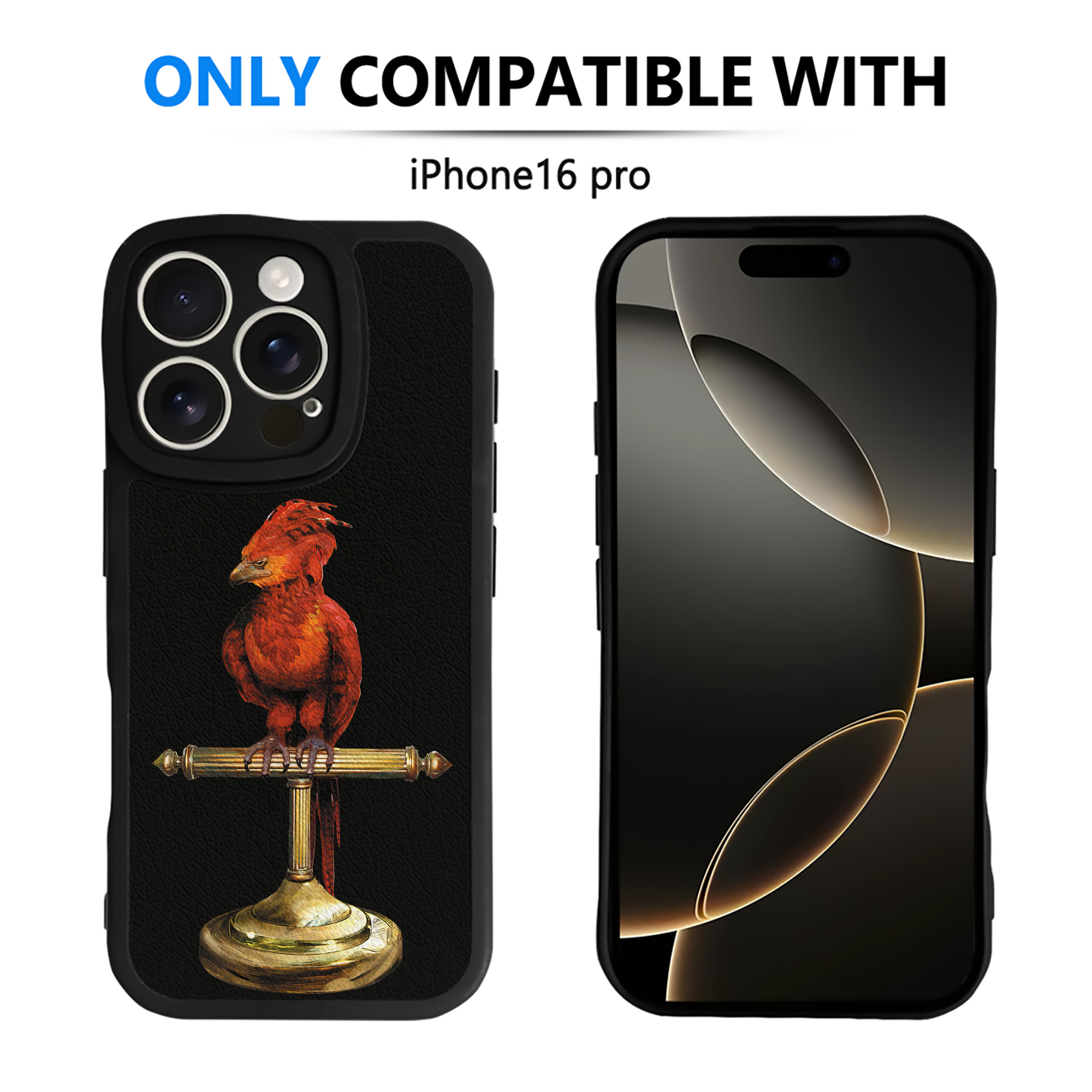 （画像用） Harry Potter ハリー・ポッターシリーズ 【iPhone 16シリーズ対応】シリコンスマホケース（レザー調） 材質：シリコン